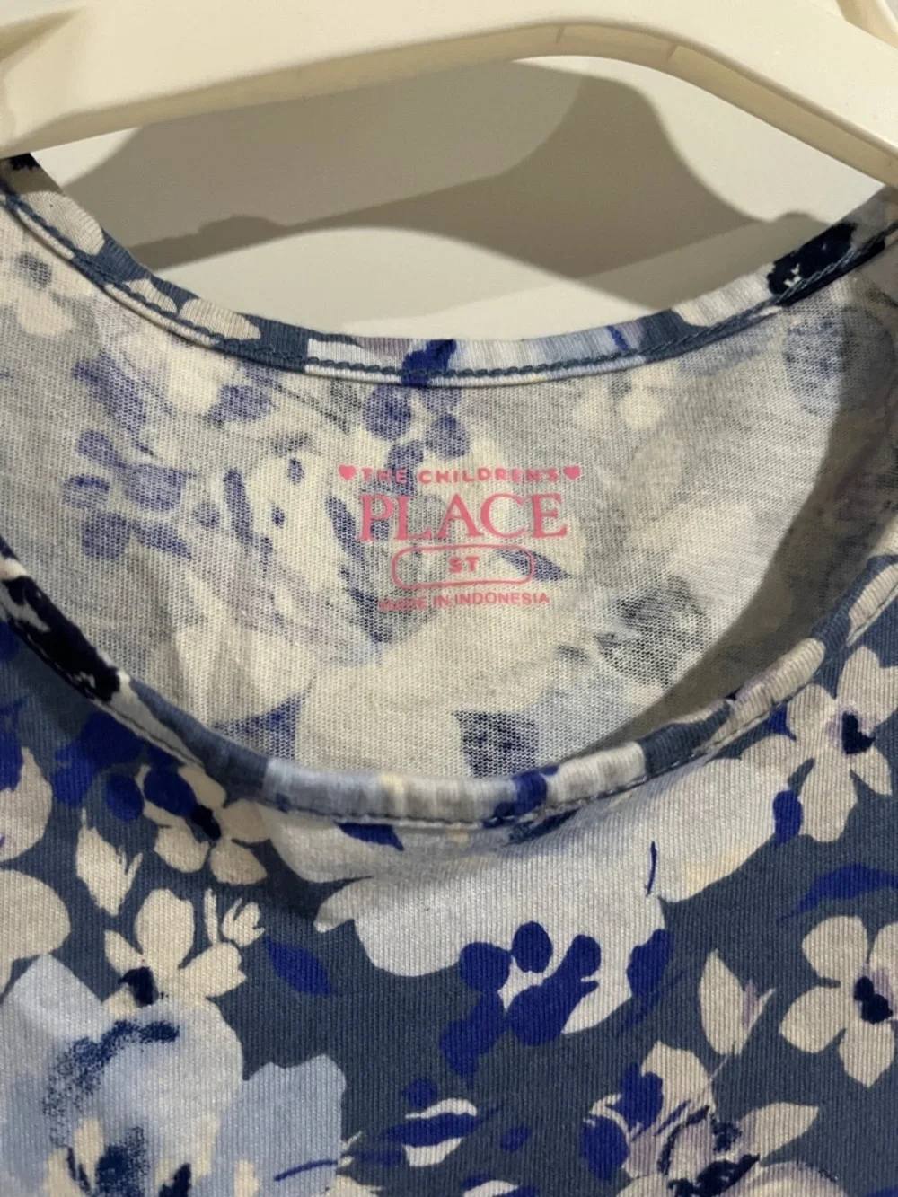 The Children's Place Blue and White Floral Tee - Picture 2 of 4